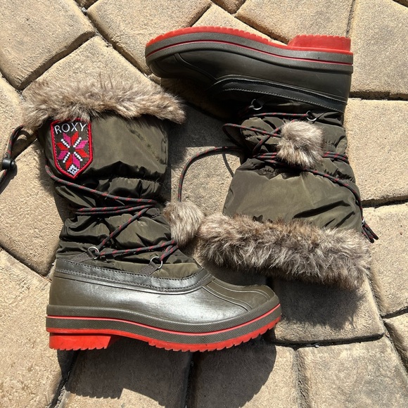 Roxy Duckwinter Waterproof Boots Barely 